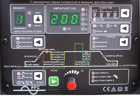 FACHOWIEC SPAWARKA INWERTOROWA JET TIG II AC/DC 200 IGBT PFC WELDER FANTASY+UCHWYT PARKER