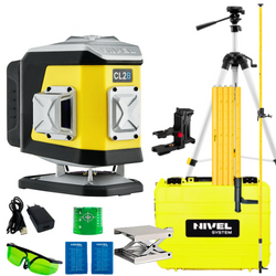 NIVEL SYSTEM LASER KRZYŻOWY NIEBIESKI CL2B + SJJ-M1 EX STATYW + LP36 TYCZKA