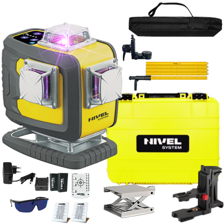 NIVEL SYSTEM LASER KRZYŻOWY CL4D-P Bluetooth + LP-36 TYCZKA