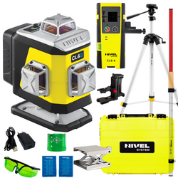 NIVEL SYSTEM LASER KRZYŻOWY CL4B + SJJ-M1 EX STATYW + CLS4 CZUJNIK + LS24 ŁATA