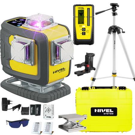 NIVEL SYSTEM LASER KRZYŻOWY CL4D-P BLUETOOTH + SJJ-M1 EX STATYW + RD800 CZUJNIK