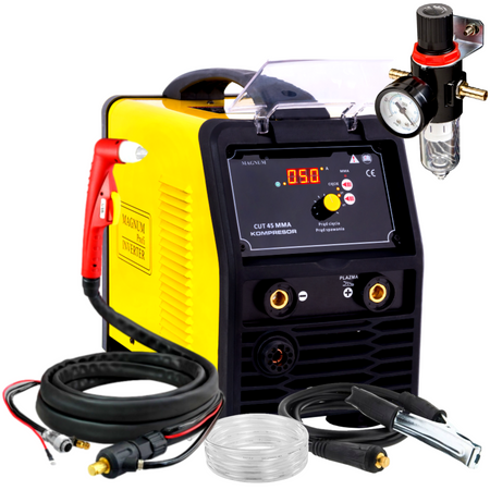 ZESTAW MAGNUM PRZECINARKA PLAZMOWA CUT-45 MMA KOMPRESOR