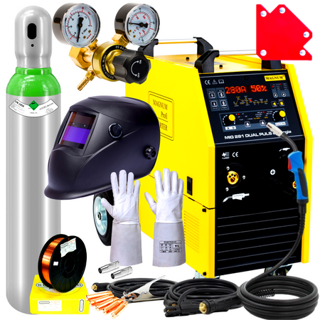 ZESTAW MAGNUM MIG/MAG 281 DUAL PULS SYNERGIA SPAWARKA INWERTEROWA