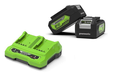 GREENWORKS GSK24B4X 24V 2XAKUMULATOR 4 AH + ŁADOWARKA DUAL