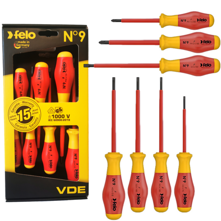 FELO FL91397198 ZESTAW WKRĘTAKÓW VDE 2.5 / 3.0 / 3.5 / 4.0 / 5.5 / PH1 / PH2