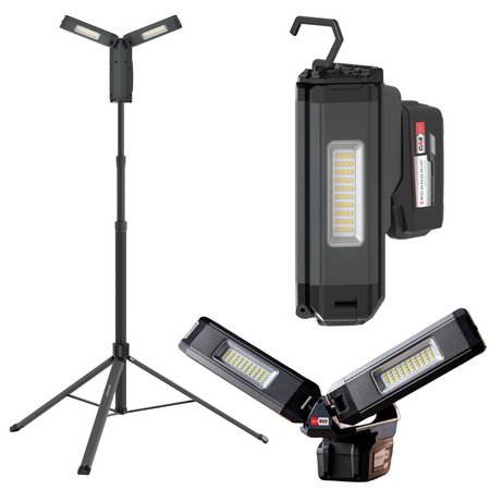 SCANGRIP SG036110C LAMPA ROBOCZA Z DWIEMA GŁOWICAMI TOWER COMPACT CONNECT 2500 LM