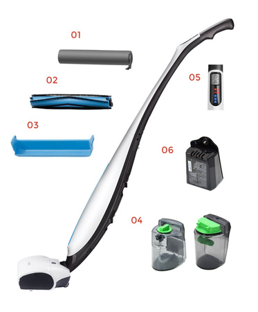 HIZERO F500 ODKURZACZ MOP BIONICZNY 4W1