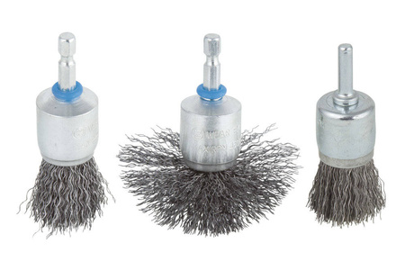 WOLFCRAFT WF2126000 SZCZOTKA PĘDZELKOWA 25 MM - DRUT FALISTY, TRZPIEŃ