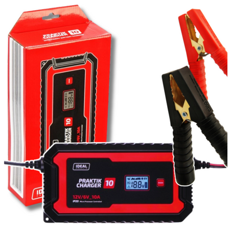 IDEAL PCHARGE10 PRAKTIK CHARGER 10 LCD 6/12V