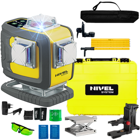 NIVEL SYSTEM LASER KRZYŻOWY CL4D-B BLUETOOTH + LP-36 TYCZKA