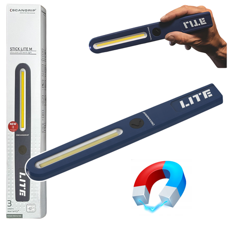 SCANGRIP AKUMULATOROWA LAMPA INSPEKCYJNA 400 LM STICK LITE M
