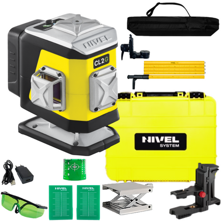 NIVEL SYSTEM LASER KRZYŻOWY CL2G BLUETOOTH + LP-36 TYCZKA