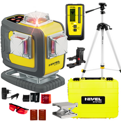 NIVEL SYSTEM LASER KRZYŻOWY CL4D-R BLUETOOTH + SJJ-M1 EX STATYW + RD800 CZUJNIK