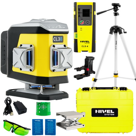 NIVEL SYSTEM LASER KRZYŻOWY CL3B BLUETOOTH + SJJ-M1 EX STATYW + CLS4 CZUJNIK