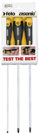 FELO FL40093114 ZESTAW 3 WKRĘTAKÓW ERGONIC 3 CZ.