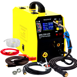 MIGOMAT MAGNUM MIG 224 LCD SYNERGIA 200A DUAL PULS