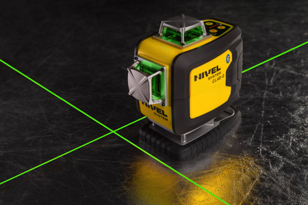 NIVEL SYSTEM LASER KRZYŻOWY CL4D-G BLUETOOTH + SJJ-M1 EX STATYW+ RD800 CZUJNIK + LS24 ŁATA + LP36 TYCZKA