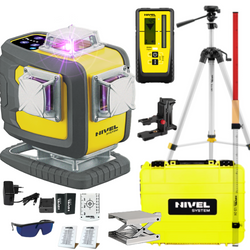 NIVEL SYSTEM LASER KRZYŻOWY CL4D-P BLUETOOTH + SJJ-M1 EX STATYW + RD800 CZUJNIK + LS24 ŁATA