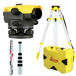 LEICA NA524 NIWELATOR OPTYCZNY + STATYW + ŁATA
