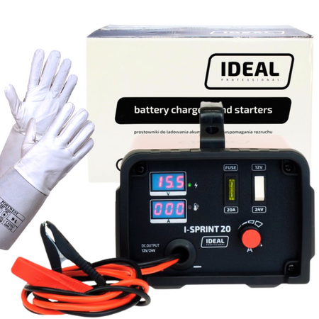 IDEAL SPRINT 20 PROSTOWNIK INVER SPRINT 20 230V 12-24V + RĘKAWICE