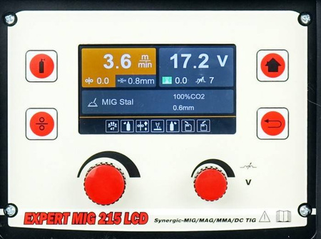 IDEAL EXPERT MIG 215 LCD MIG/MMA/TIG SYNERGIC ALU