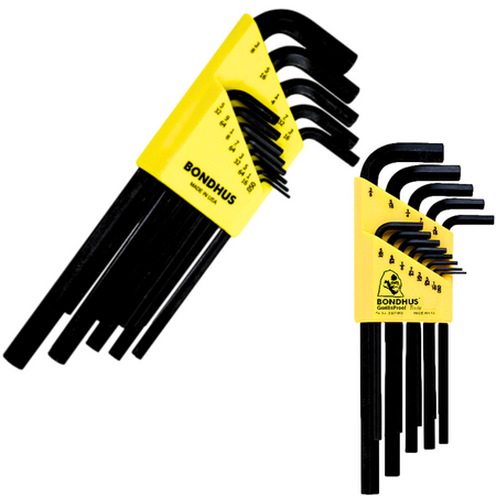 BONDHUS BO12137 ZESTAW IMBUSÓW CALOWYCH 050 3/8 DŁUGIE 13 EL