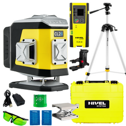 NIVEL SYSTEM LASER KRZYŻOWY NIEBIESKI CL2B + SJJ-M1 EX STATYW + CLS4 CZUJNIK