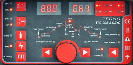 IDEAL TECNO TIG 205 AC/DC PULSE DIGITAL TTIG205AC
