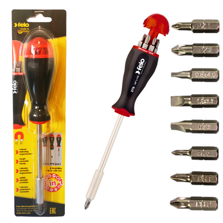 FELO FL37604105 WKRĘTAK Z UCHWYTEM MAGNETYCZNYM +KOŃCOWKI WKRĘTAKOWE 8SZT.