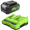 GREENWORKS GSK24B4 24V AKUMULATOR 4 AH + ŁADOWARKA DUAL 