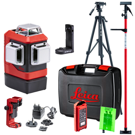 LEICA LINO L6G SET LASER KRZYŻOWY ZIELONY 3X360 + TYCZKA CLR290 + STATYW TRI105