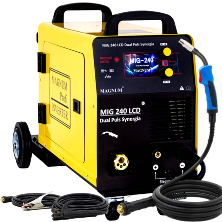 MAGNUM MIG 240 LCD DPS SPAWARKA INWERTOROWA