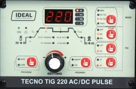 IDEAL SPAWARKA TECNO TIG 220 AC/DC PULSE MPX