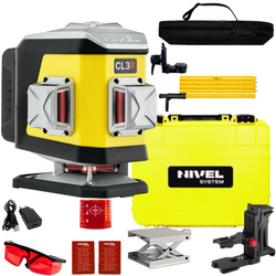NIVEL SYSTEM LASER KRZYŻOWY CL3R BLUETOOTH +  LP-36 TYCZKA