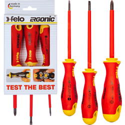 FELO FL41393194 ZESTAW 3 WKRĘTAKÓW ERGONIC VDE