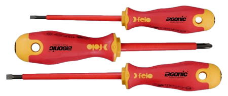 FELO FL41393194 ZESTAW 3 WKRĘTAKÓW ERGONIC VDE