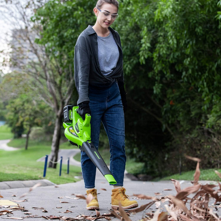 GREENWORKS GD24X2BVK4 DMUCHAWA/ODKURZACZ 2X 24V + 2X AKUMULATOR + ŁADOWARKA 2A DUAL