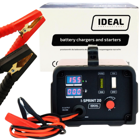 IDEAL SPRINT 20 PROSTOWNIK INVER SPRINT 20 230V 12-24V + RĘKAWICE + MARKER