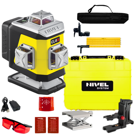 NIVEL SYSTEM LASER KRZYŻOWY CL4R + LP-36 TYCZKA