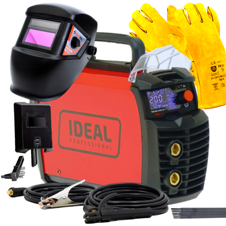 ZESTAW IDEAL SPAWARKA TECNO ARC 211 LED MMA/TIG VRD