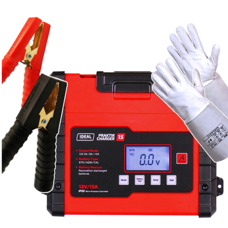 IDEAL PROSTOWNIK PRAKTIK CHARGER 15 LCD 12V