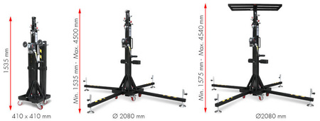 GUIL PODNOŚNIK TOWAROWY DO 150KG H 4.50M ELC-750