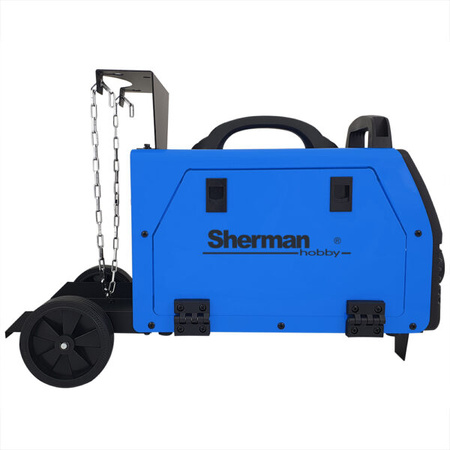 SHERMAN MIG 200 SMART SPAWARKA INWERTOROWA Z KÓŁKAMI I PÓŁKĄ NA BUTLĘ