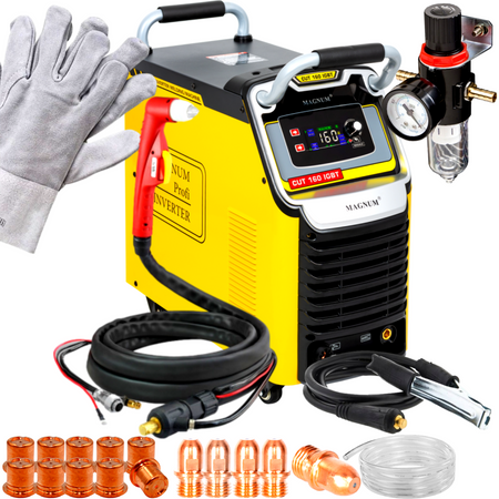 MAGNUM PRZECINARKA PLAZMOWA CUT160 IGBT V2 160A + DYSZE + ELEKTDY + RĘCKAWICE