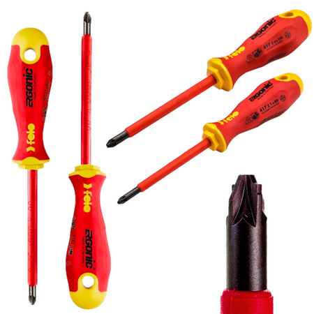 FELO FL41792191 ZESTAW DWÓCH WKRĘTAKÓW ERGONIC VDE PLUS/MINUS Z1/Z2