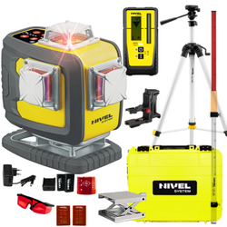 NIVEL SYSTEM LASER KRZYŻOWY CL4D-R BLUETOOTH + SJJ-M1 EX STATYW + RD800 CZUJNIK + LS24 ŁATA