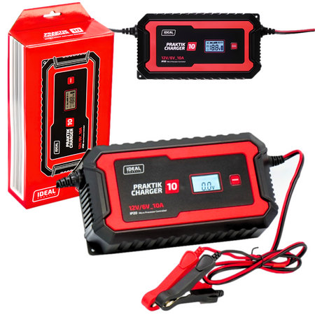 IDEAL PCHARGE10 PRAKTIK CHARGER 10 LCD 6/12V