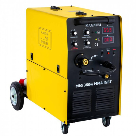 ZESTAW SPAWARKA MIGOMAT MAGNUM 380 W MIG MAG 380A MMA