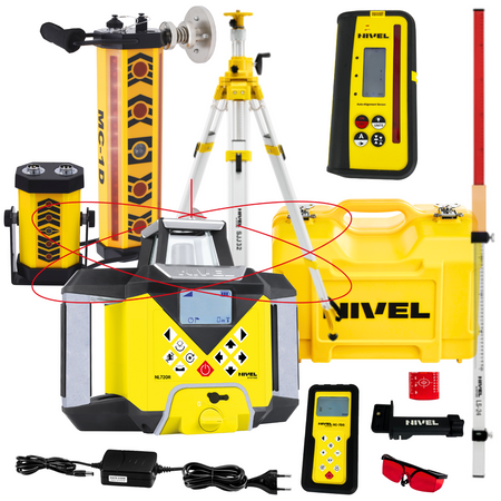 NIVEL SYSTEM NIWELATOR LASEROWY NIVEL NL720 DIGITAL + MC-1D MAGNETS + SJJ32 STATYW + LS24 ŁATA