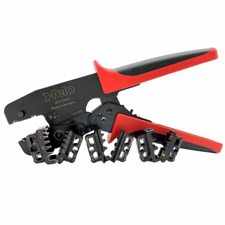 FELO FL58322040 ZACISKARKA DO TULEJEK KABLOWYCH 0,10 - 16 MM2 Z 3 WYMIENNYMI SZCZĘKAMI